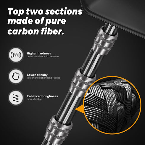 Golf Travel Bag Support Pole, Lightweight Carbon Fiber Travel Golf Bag Support Rod