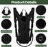 Liliful 4 Pcs Hydration Pack Backpack with 3 Liter Bladder, Tactical Water Backpack for Hiking Cycling