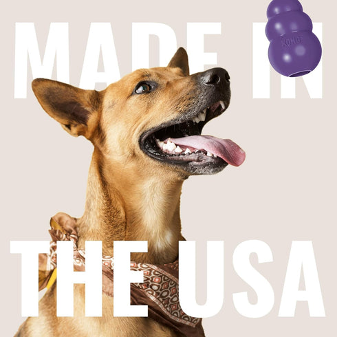 (Pack 2) KONG Senior - Dog Toy with Gentle, Natural Rubber - Durable Dog Toy for Older Dogs - Use Treats with Stuffable