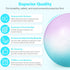 Sportneer Extra Thick Exercise Ball, 25.6'' Yoga Ball with Quick Pump, Anti-Burst Fitness Ball Chair