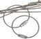 Pawfly Large Stainless Steel Key Ring Loop Holder, 5 Inch/10 Inch Wire Keychain Cable, 20/50/100 Pack