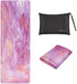 SNAKUGA Travel Yoga Mat, Non-Slip Suede Exercise Mat with Carry Bag, Ideal for Pilates Workout (72'' x 26'' x 1.5mm)