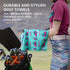 Golf Towels for Golf Bags Value 2 Pack 21"x16" and 12"x8" Set with Magnetic Retractable Carabiner