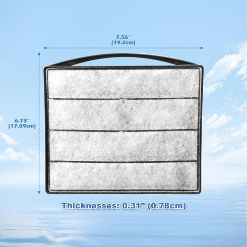 TARARIUM 5PCS Low Water Level Filters Replacement Material for Turtle Tank Aquarium Filters (IX-120 Sponge Clip)