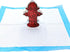 GLOGLOW 10Pcs Dog Pee Pad Trainer, Paper Fire Hydrant Target for Male Puppies Potty Training (18.5 x 10cm)