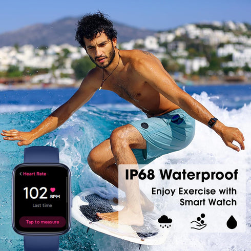Smart Watch Fitness Tracker - 45 mm Touchscreen with Heart Rate Monitor and Sleep Tracking
