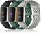 Maledan Bands for Fitbit Charge 5/6, Breathable Sport Band Soft Waterproof Replacement Wristbands for Fitness Tracker