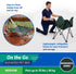 Coolaroo On The Go Cooling Elevated Dog Bed, Portable for Travel & Camping, Collapsible Medium, Brunswick Green