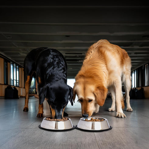 Iconic Pet Stainless Steel Non-Skid Pet Bowl, Rust Free, Odor Resistant for Dogs and Cats
