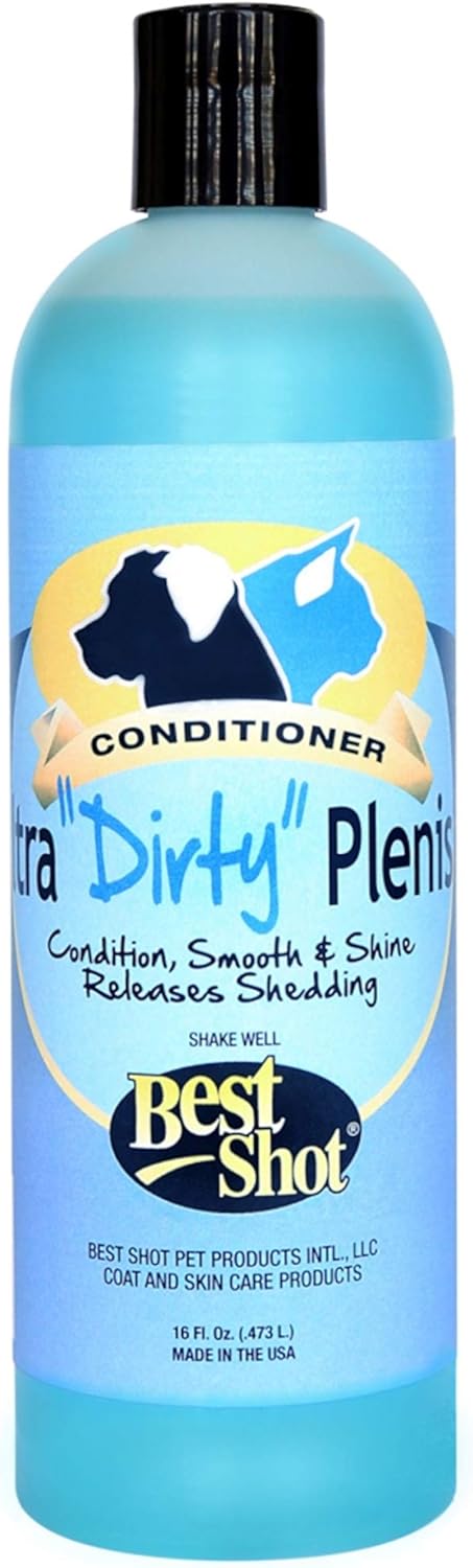 Best Shot Ultra Dirty Plenish Conditioner - Ideal Pet Grooming Conditioner - Protein-Enriched Moisturizing for Any Dog,