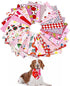 PET SHOW 50pcs Cotton Small Dog Bandanas Bulk Girl Female Cat Puppies