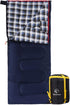 REDCAMP Cotton Flannel Sleeping Bag for Camping, Adults Cold Weather Envelope with 2/3/4lbs Filling