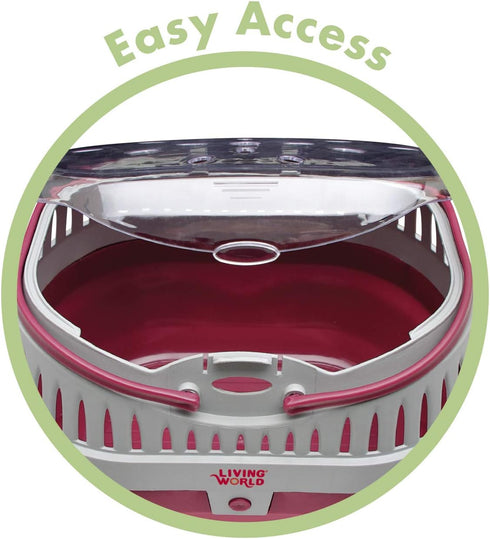 Living World Pet Carrier for Small Pets, Large Size