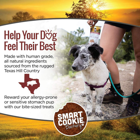 Smart Cookie All Natural Dog Treats - Wild Boar & Sweet Potato, Training Treats for Dogs