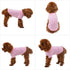 Lovelonglong Pet Clothing - Dog Costumes Basic Blank T-Shirt Tee for Small Dogs, Pink L