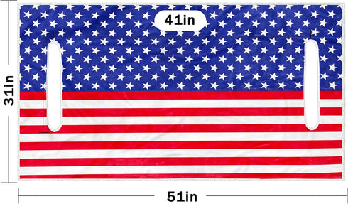 YOKYHOM Golf Cart Seat Covers American Flag Design Towel Blanket for 2-Seat Golf Carts, 100% Microfiber