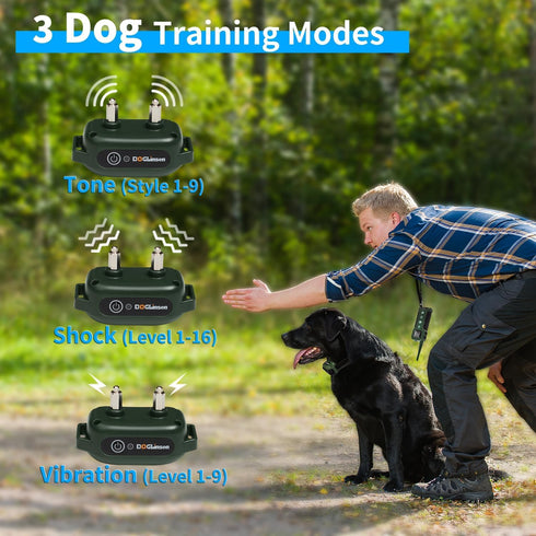 Dog Training Collar with Remote - Waterproof Shock Collar for Large Medium Dogs, Upgraded 3300Ft E Collar with 3