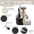 Eimuzure 6" 35 lbs Elevated Dog Booster Seat for Small & Medium Dogs up to Memory Foam Car Bed with Washable Cover