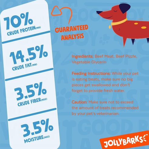 Bully Sticks for Small Dogs, All Natural Single Ingredient, 6" Standard for Puppies to Medium Dogs (5 Pack)