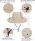Kids Sun Hat with UV Protection, Beach Bucket for Boys & Girls, Wide Brim Safari Boonie Cap
