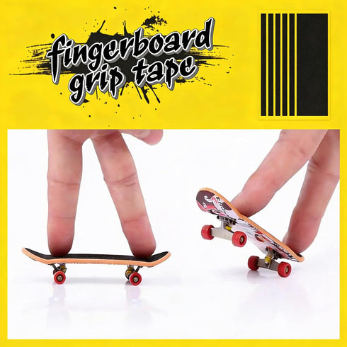 10 1.5x4.3in 5.5in TOMULE Pcs Black Fingerboard Grip Tape and File for Skateboard Scooter Accessories, Professional