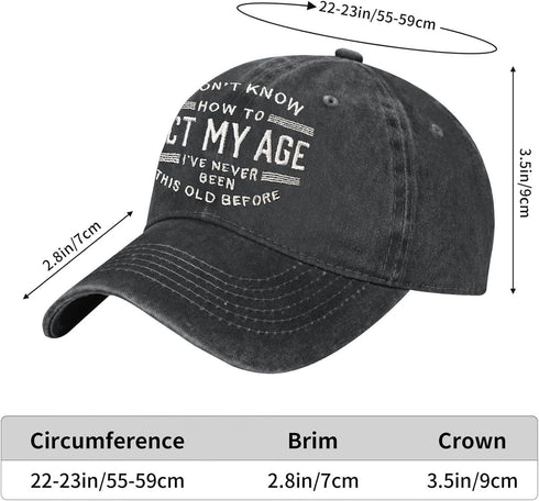Funny Vintage Baseball Cap for Retirement Birthday Gifts for Men, Cotton Dad Hat