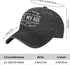 Funny Vintage Baseball Cap for Retirement Birthday Gifts for Men, Cotton Dad Hat
