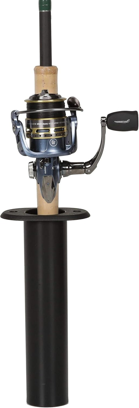 Seachoice Fishing Rod Holder, Black, 90 Degree Straight Up Gunnel Mount