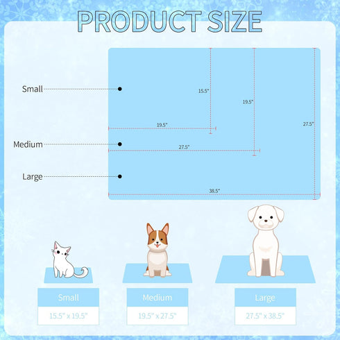 NACOCO Summer Pet Cooling Mat - Cat Dog Cushion Pad for Sleeping Cool, Dark Blue Lemon, S