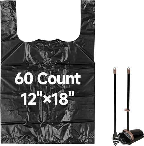 Eiszhjk 60 Count Pooper Scooper Bags Compatible with Arm and Hammer, Dog Waste