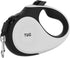 TUG XL 360° Tangle-Free Retractable Dog Leash, Anti-Slip Handle, 26 ft Strong Nylon Tape, Extra Large, White