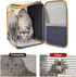 Cat Carrier Backpack, Large Collapsible Breathable Carrier for Cats Under 16 lbs, Small Dog Travel Bag for Car