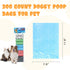 10 200 Count Dog Poop Bags Rolls Disposable Paw Prints Trash Bags for Dogs Durable Leak-Proof Dog Waste Bags Rolls