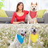 60 Sadnyy Pcs Dog Bandanas Bulk Heat Transfer Pet Bibs Sublimation Bandana Blank DIY Triangle Washable Bibs Scarfs