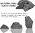 PINVNBY Natural Slate Aquascaping Stones - 3 to 5 inch PH Neutral Fish Tank Rocks for Aquariums and Landscaping