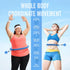 Smart Weighted Fit Hoop for Adults - 2 in 1 Infinity Fitness Hoop with Waist Trainer for Women