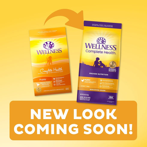 Wellness Complete Health Dry Puppy Food - Chicken, Salmon & Oatmeal, 5-Pound Bag