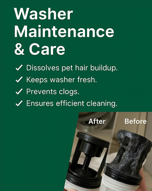 96.7% 6 Pet Hair Dissolver For Washing Machine Cleaner, Hair Dissolving Laundry Detergent For Dog And Cat Fur, Hair