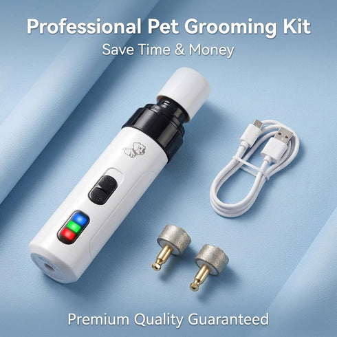 Trimmers, 2-Speed (2 Upgraded Dog Nail Grinder Quiet, Professional Cat & Dog Nail Silent Pet Nail Grinder and Painless