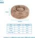 Best Pet Supplies Round Donut Dog Bed, Plush Faux Fur, Calming Anti-Anxiety Cushion, Slip-Resistant Base, Soft Support,