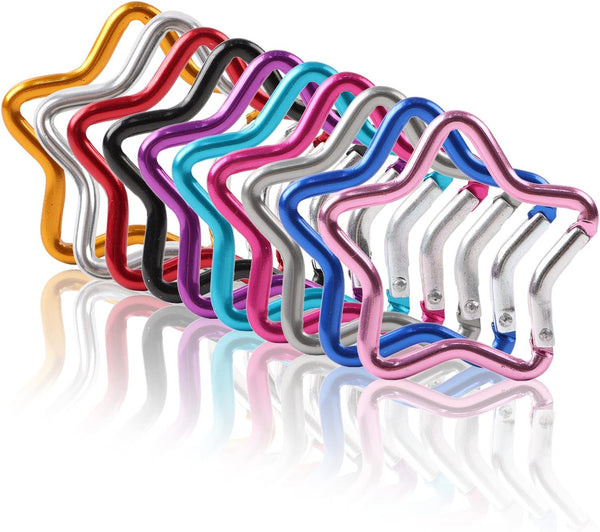 OMUKY Multicolor Carabiners Hook Clips, Camping Accessories Buckle for Outdoor Hiking and Traveling
