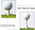 Sumind 10 Set Golf Rubber Tee Holder Set - Driving Range Golf Practice Mat Indoor Outdoor Size 1.5 Inch (10 Rubber Tee