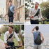 TUDEQU Sling Bag for Men, 19L Crossbody Backpack with 8 Pockets, One Strap Design