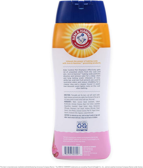 Arm & Hammer Super Deodorizing Shampoo for Dogs - Best Odor Eliminating Shampoo, Fresh Kiwi Blossom, 20 oz, 2-Pack