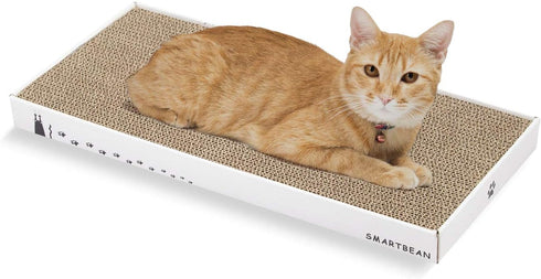 Smartbean Cat Scratch Pad, Durable High Density Cardboard Scratching Post, Indoor Toy for Cats, Double-sided Design