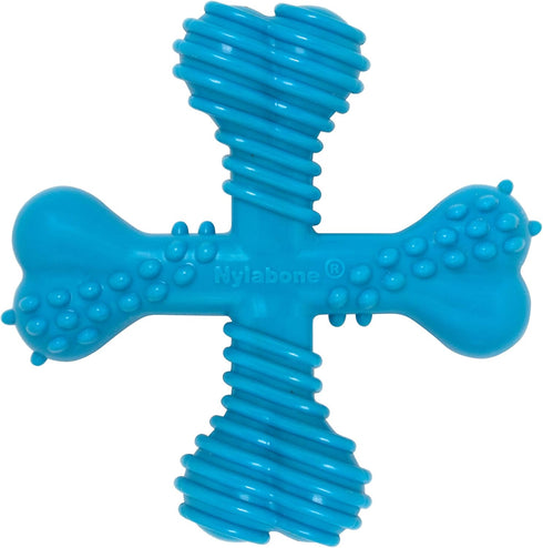 Nylabone Comfort Hold X-Bone Power Chew Toy for Dogs - Beef Flavor, Small, for Aggressive Chewers, Up to 25 lbs, 1 Count