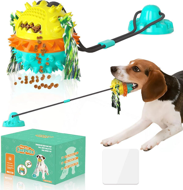 Dog Toys for Aggressive Chewers Interactive Indestructible Puzzle Stimulating Chew Toy Suction