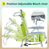 300lbs Folding Beach Chair for Adults, Outdoor Beach Portable Lawn Chair Camping High Back Chairs with Hard Armrest