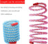 WishLotus Spring Cat Toys - Colorful Cat Spring Toy and Cat Tube Toy Telescopic Mesh Pole for Kitten Chew Toys