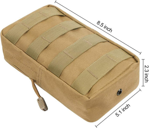 Gogoku 4-Pack Tactical Molle Pouches - Compact Utility EDC Waist Bag Pack
